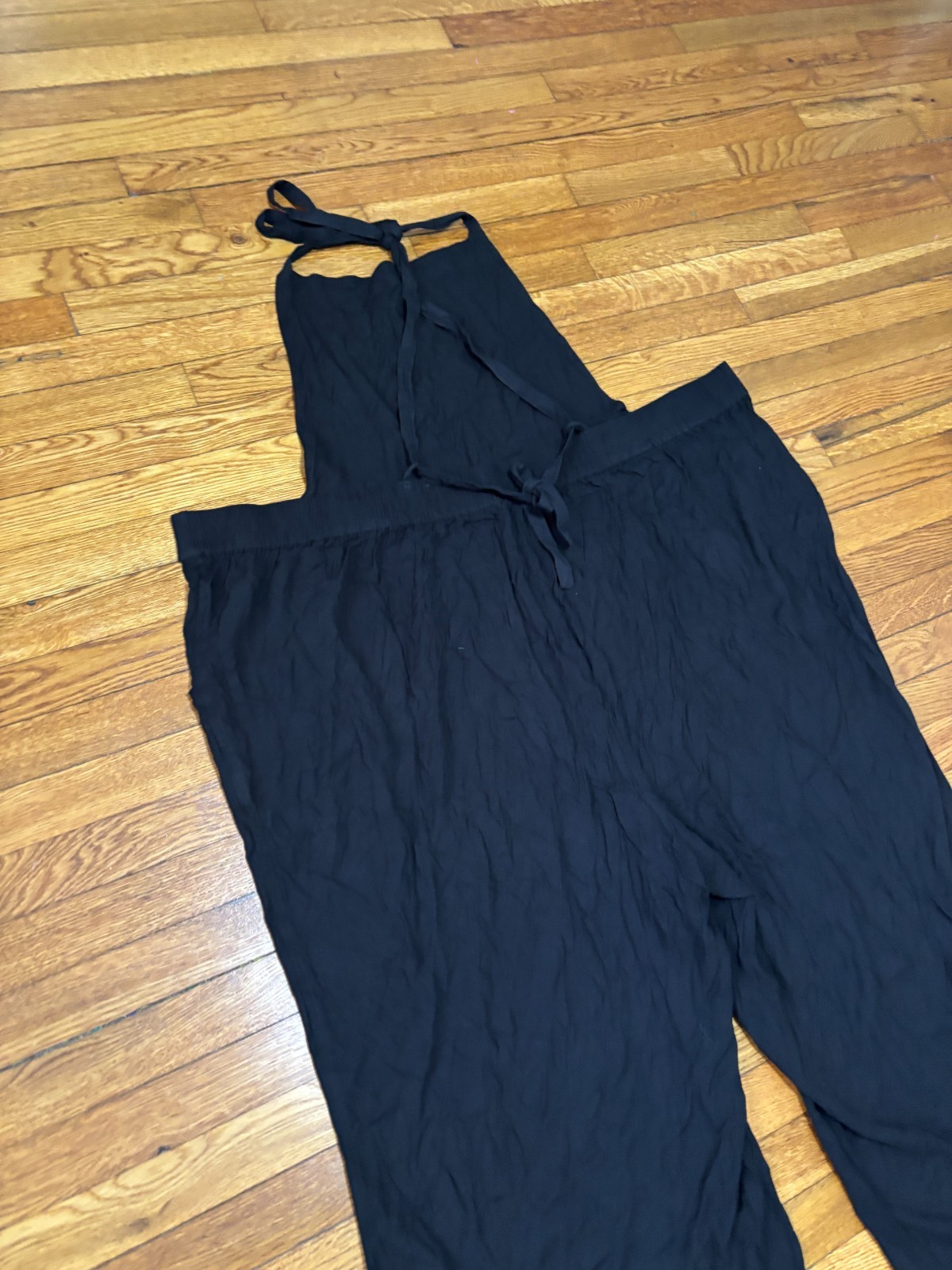 Torrid Womens Wide Leg Stretch Crepe Jumper Plus Size 6X Black Rayon NWT $70