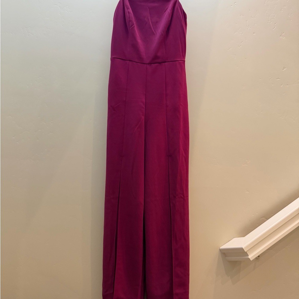 Purple Jumpsuit with Slits on front