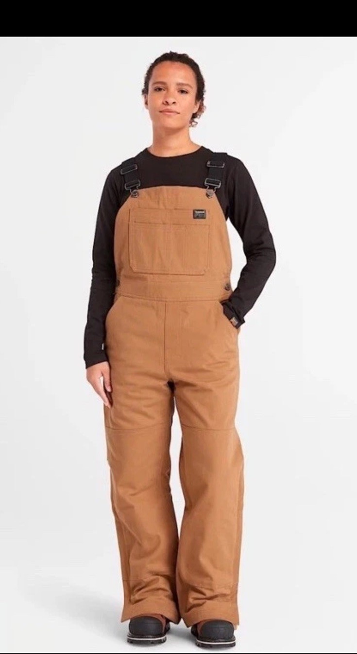 Timberland Gritman Bib Original Fit Women’s Size XL Carhartt Dark Wheat NEW