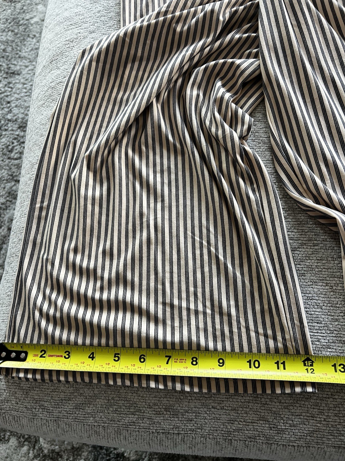 Wide Leg Jumpsuit Stripes Women’s Petite M Sleeveless Brown Cream Emily Daniels