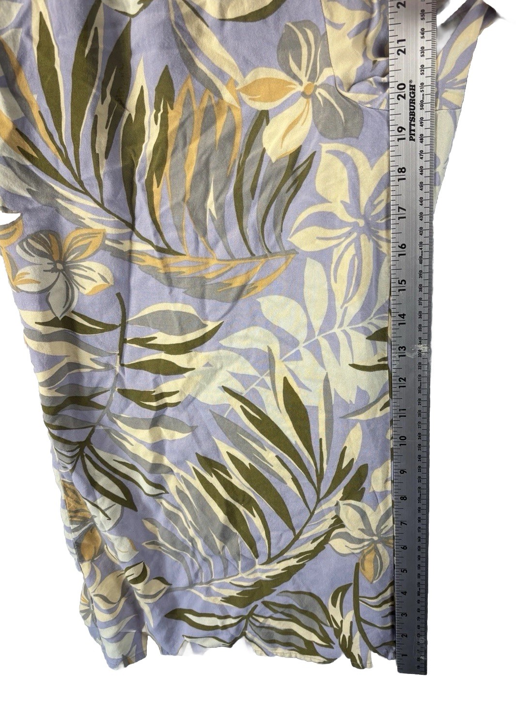 Patrons of Peace Romper S Smocked Tropical Boho Resort Pockets Rayon Flowy Beach