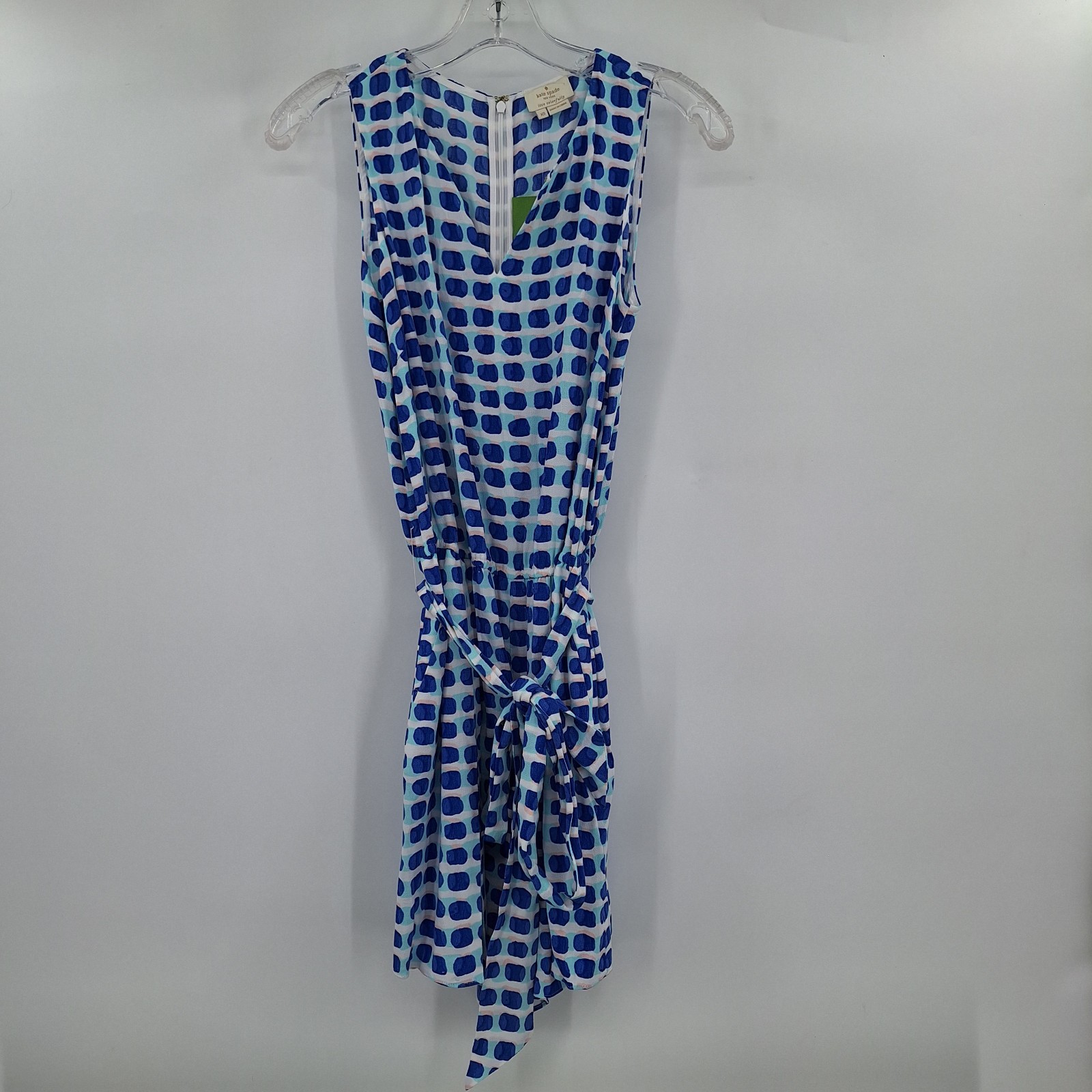 Kate Spade New York “Island Stamp” Geometric Tie-Waist Romper