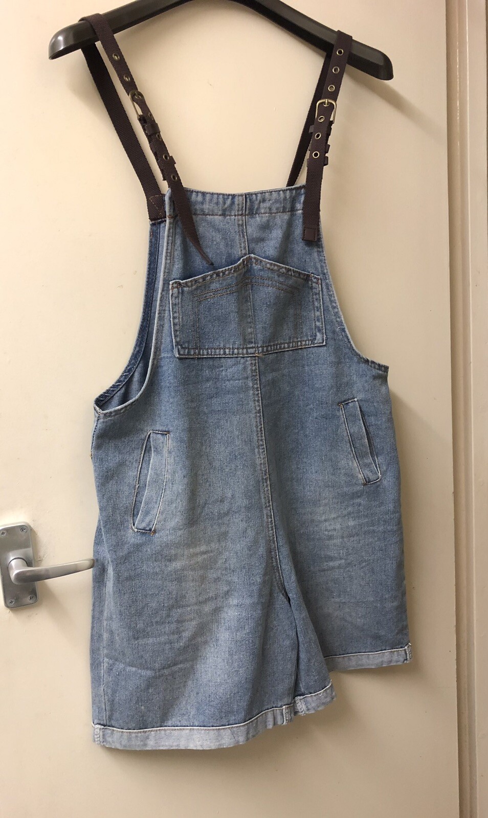 New Denim Overalls Women Jumpsuit Female Buckle Strap Rompers Playsuit Straps L