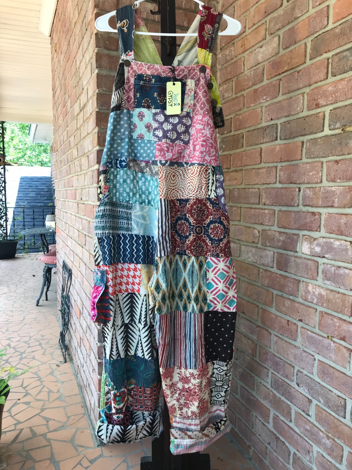 Jaded Gypsy Kantha Patchwork Dreams Overalls One Size Brand New W/ Tags