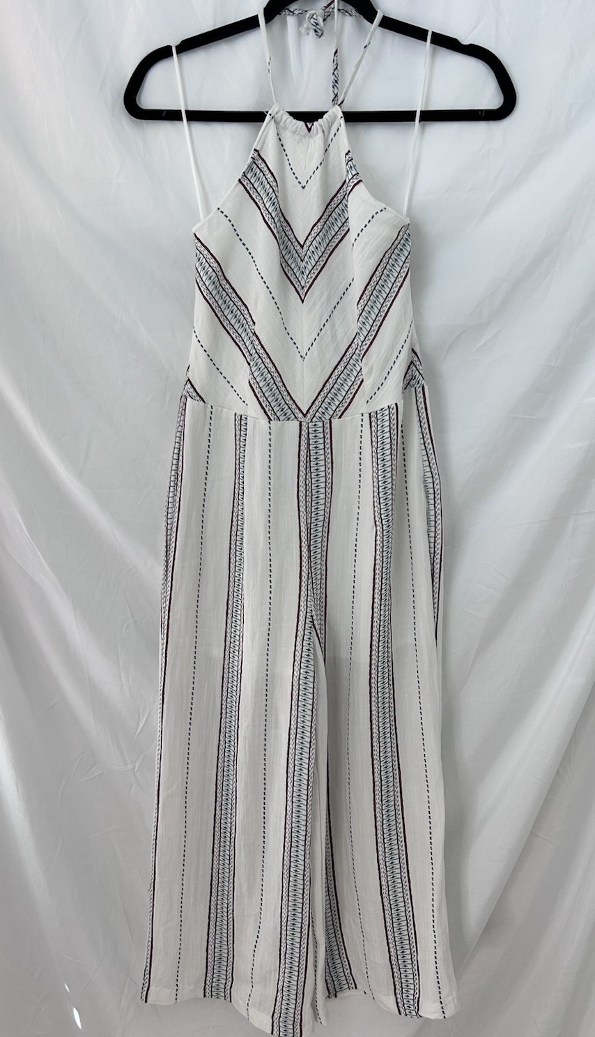 VICI wonens Stripped Pants Bodysuit With Halter Tie
