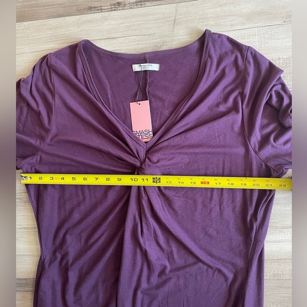 Smash + Tess Plum V-Neck Layla Twist Front Tie Romper size XXL NWT