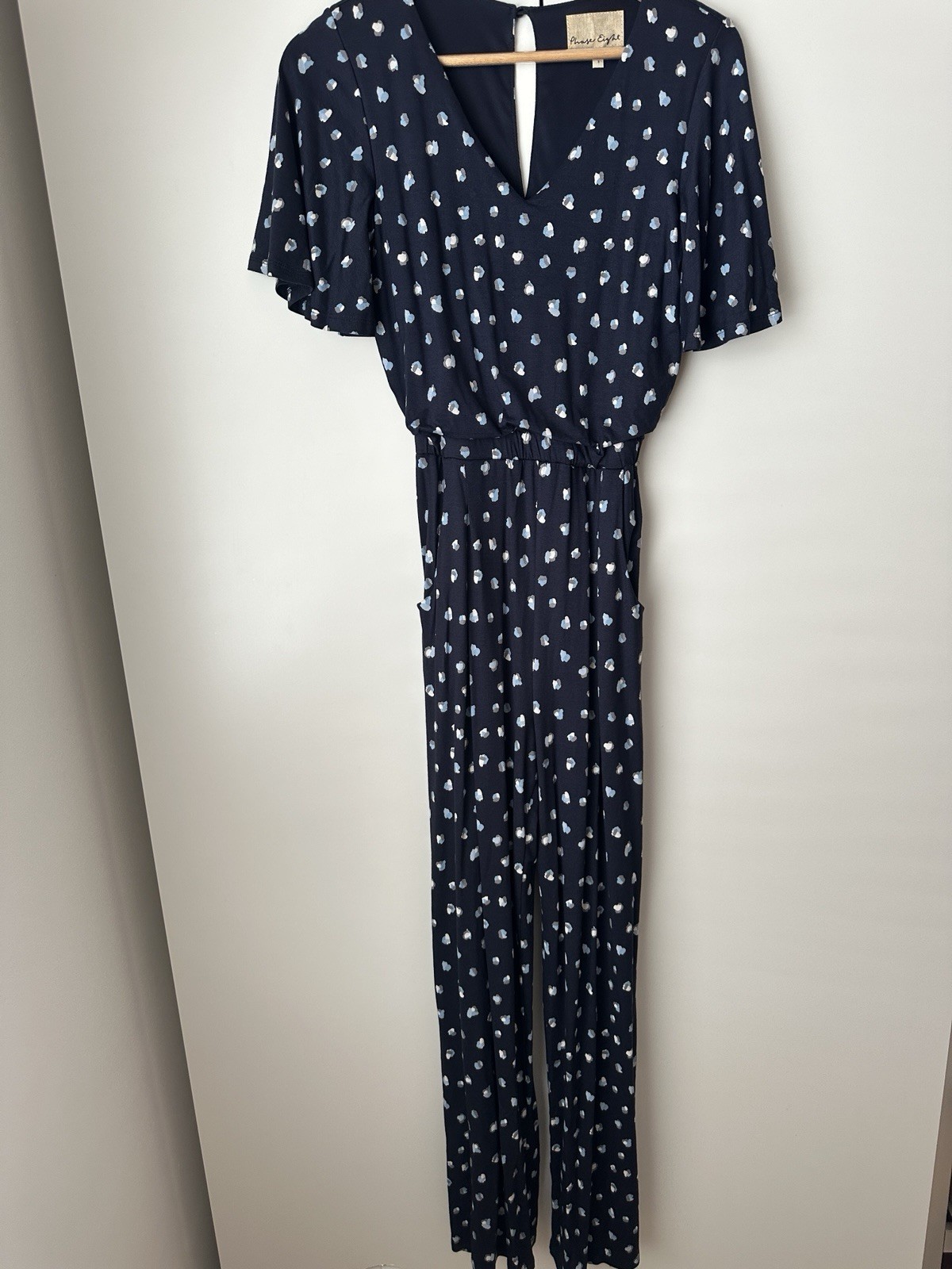 Phase Eight Laila Spot Print Jumpsuit Size 8
