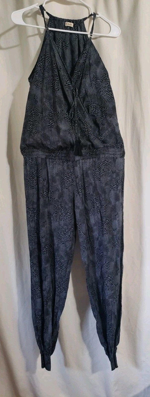 Khush Women’s XS Jumpsuit Bohemian Snake Print Relaxed Fit Joggers