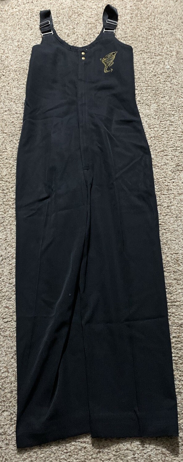 Fruhauf Women’s Wool And Polyester Overalls Sz. 28-29 Pre-Owned Black