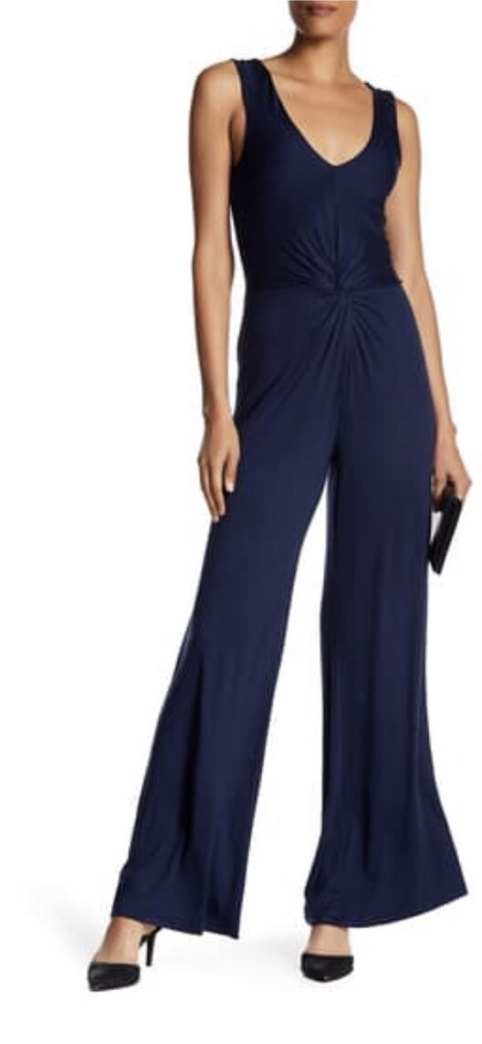 Vanity Room Twist-Front Wide Leg Jumpsuit Women’s Size Large