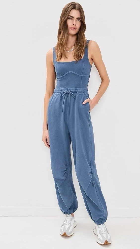 FP Movement Women’s Inbound One Piece Jumpsuit Midnight Navy Size Medium Casual