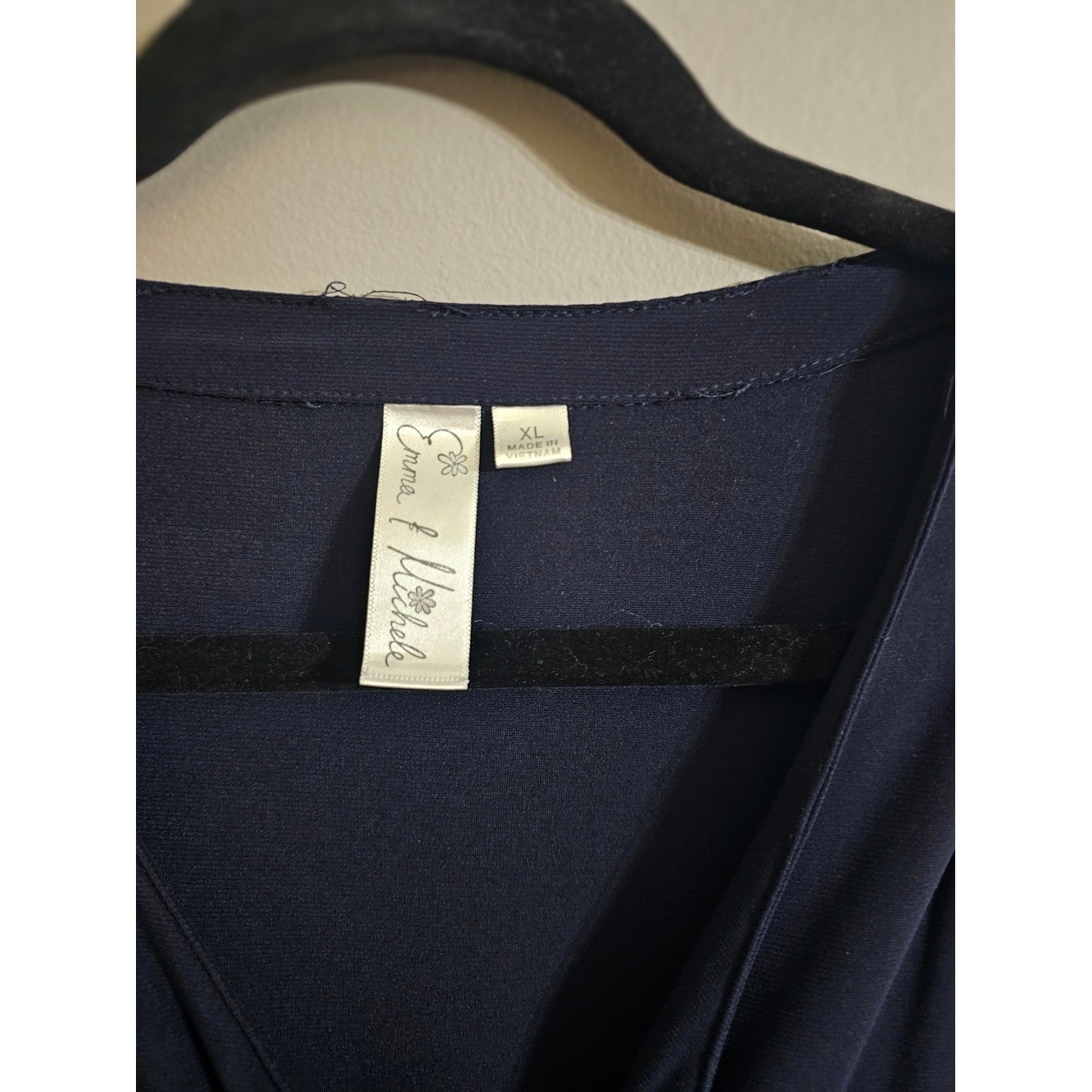 Emma & Michele Navy V-Neck Romper Shorts
