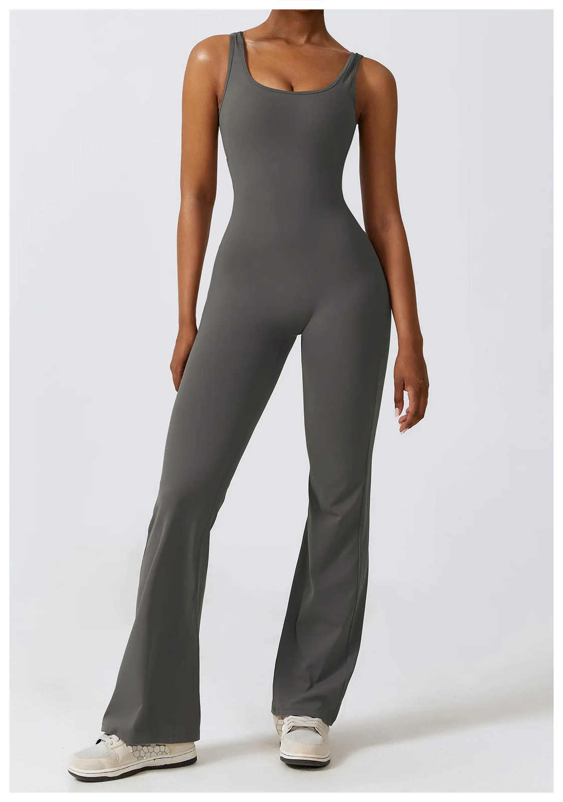 Nylon Spandex Jumpsuit Women Sleeveless Training Gym One Piece Fitness Romper