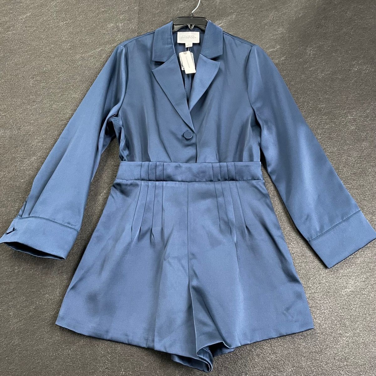 MARE MARE V-Neck Blazer Romper Women’s Size M Navy