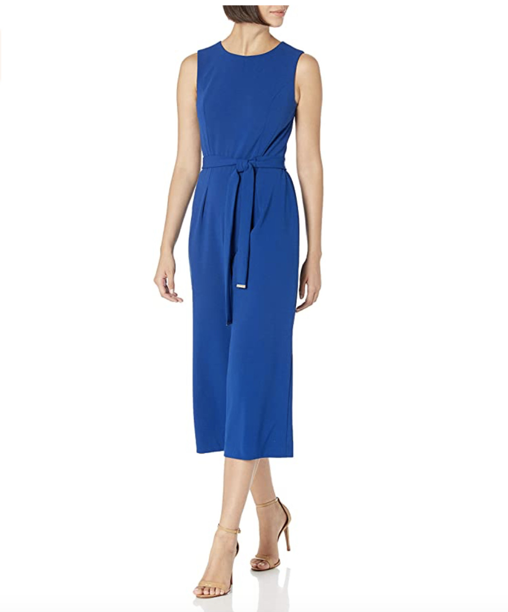 Tommy Hilfiger Royal Blue Tie Waist Jumpsuit SZ 10 $139 NEW