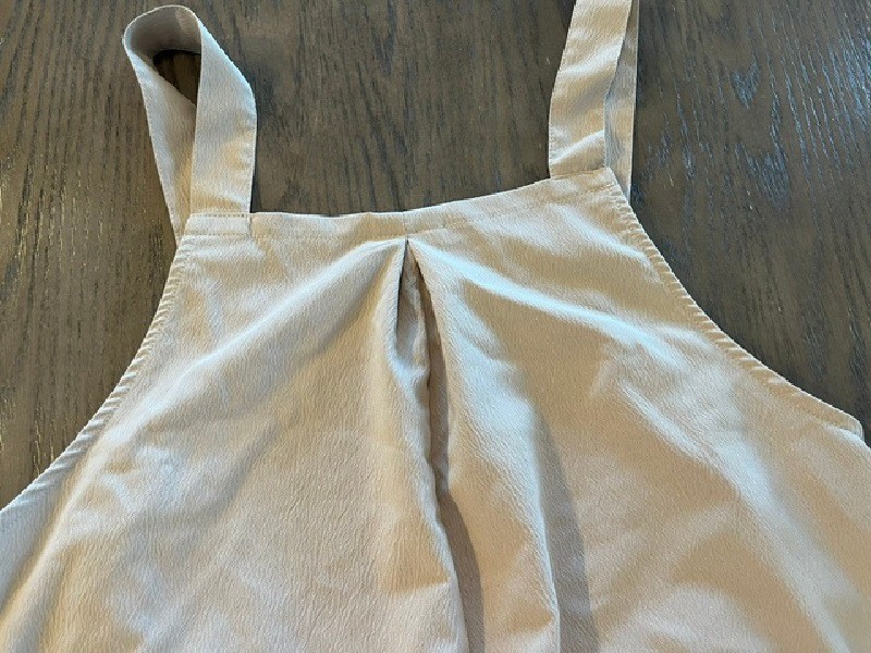 NO LABEL TAUPE SOLID ONE PIECE OVERALL POLY POCKETS Women’s SZ XL GENTLY WORN