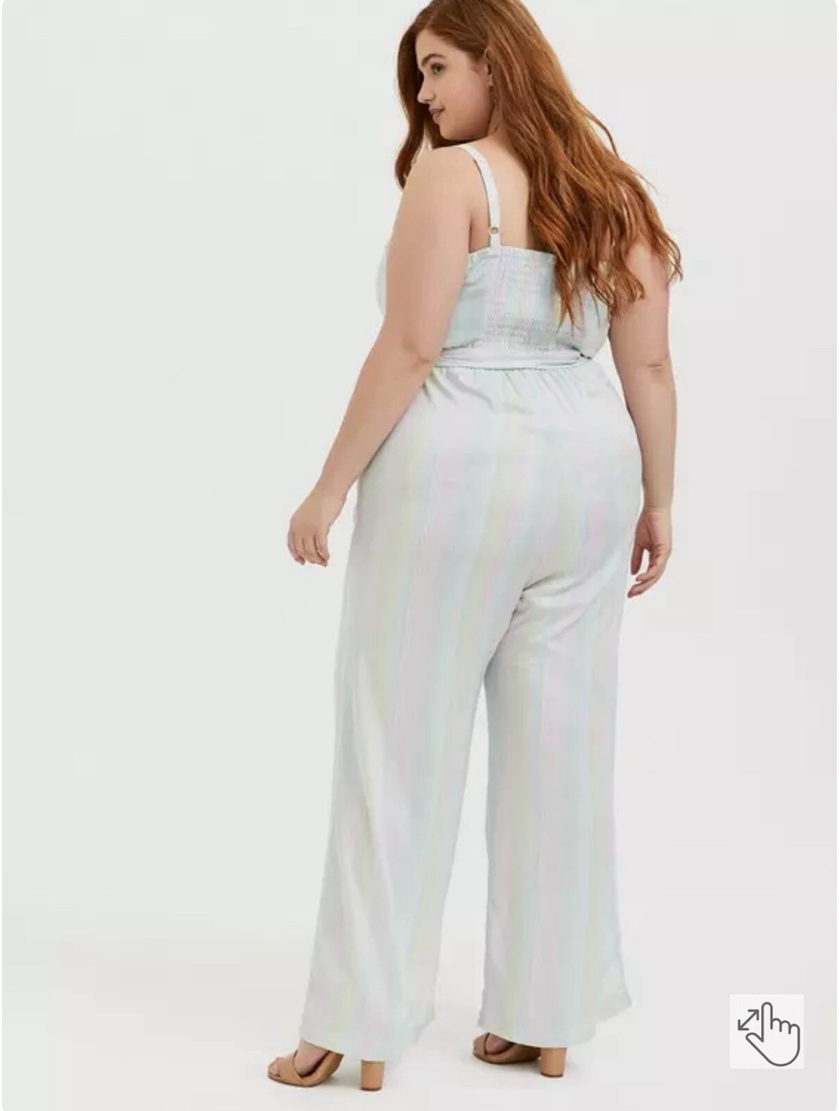 Torrid Her Universe Disney The Little Mermaid Ariel Challis Stripe Jumpsuit 3X