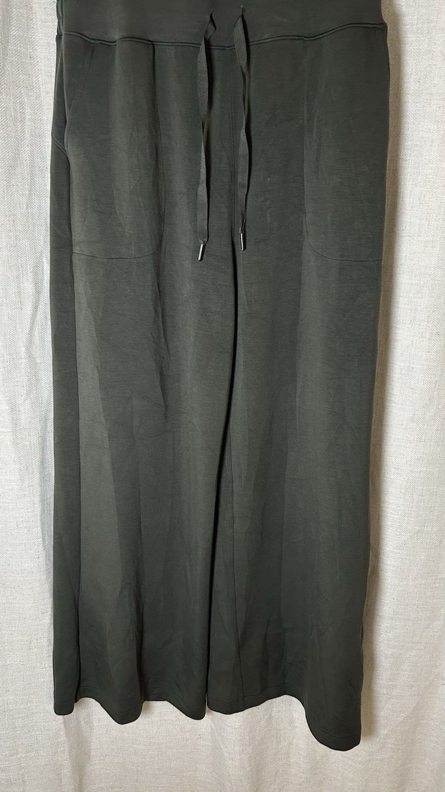 Spanx Airluxe Sleeveless Knit Green Jumpsuit Athleisure One Piece Size XL