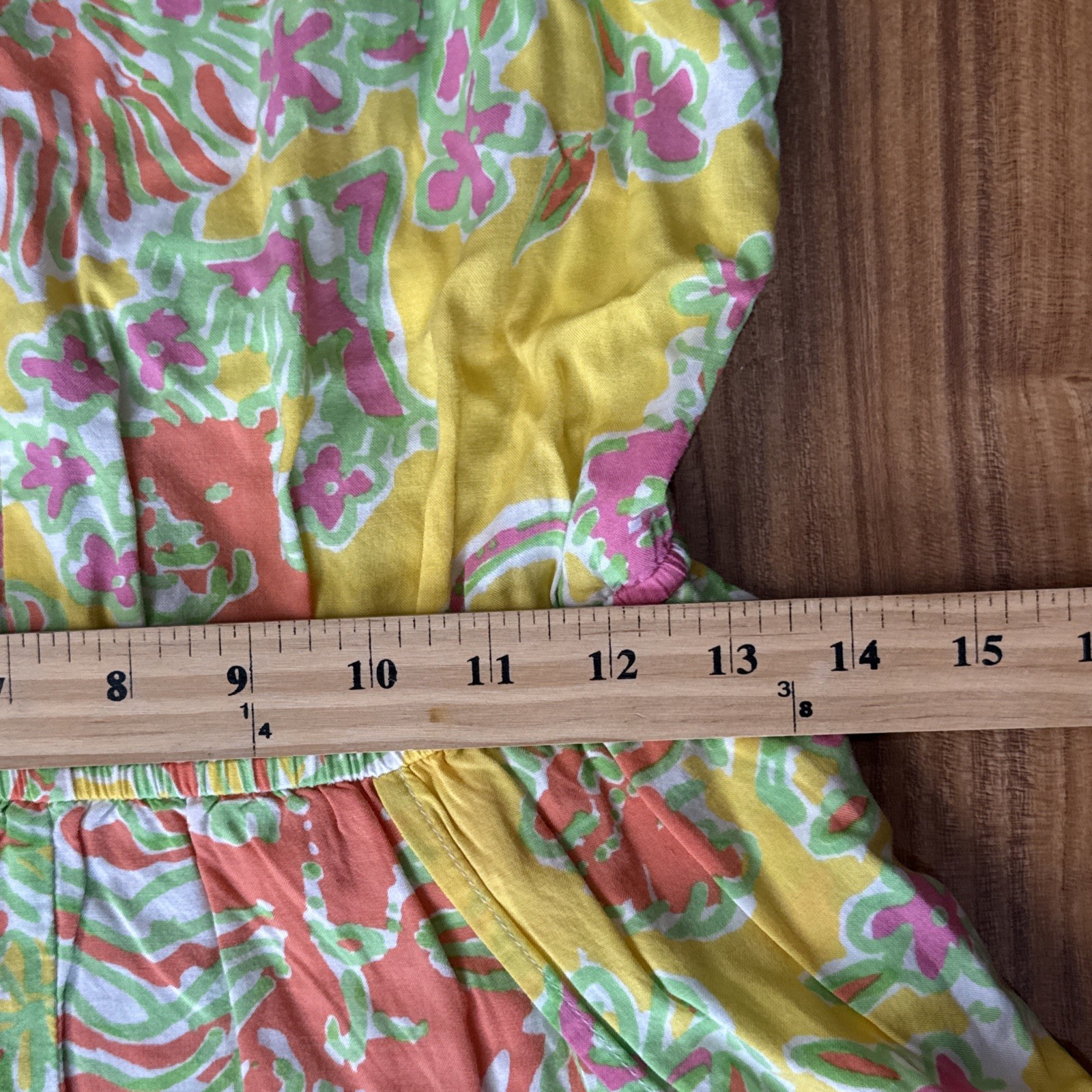 LILLY PULITZER Challis Happy Place Romper SZ Small Tropical Floral Summer Beach