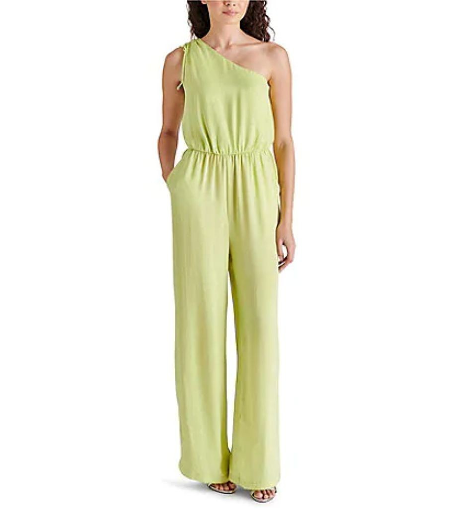 NEW Size S Women’s Steve Madden Adele Jumpsuit Golden Lime Green $109