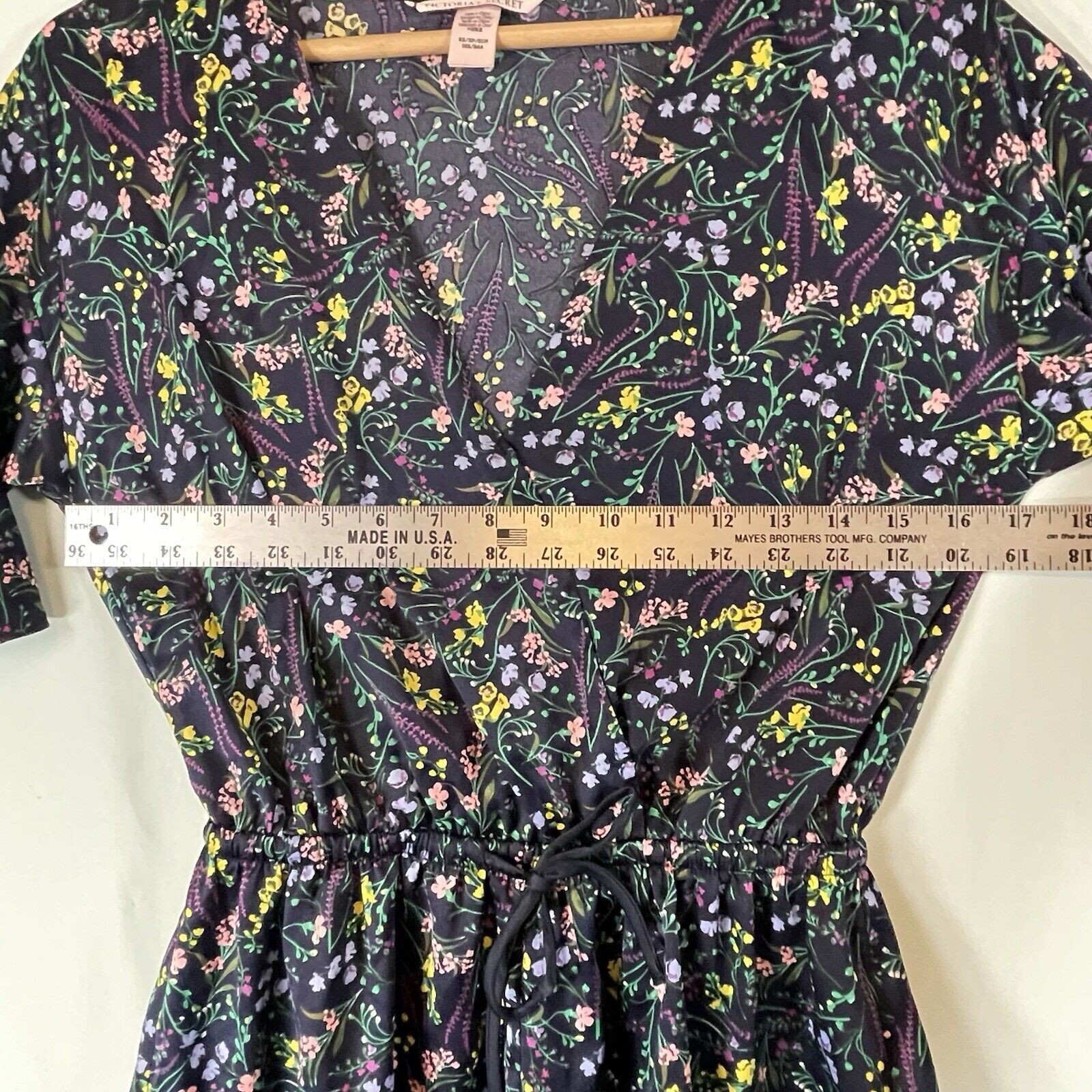 Victorias Secret Whimsy Fairy Dark Florals Shortie Romper Womens SIZE XS Ruffles