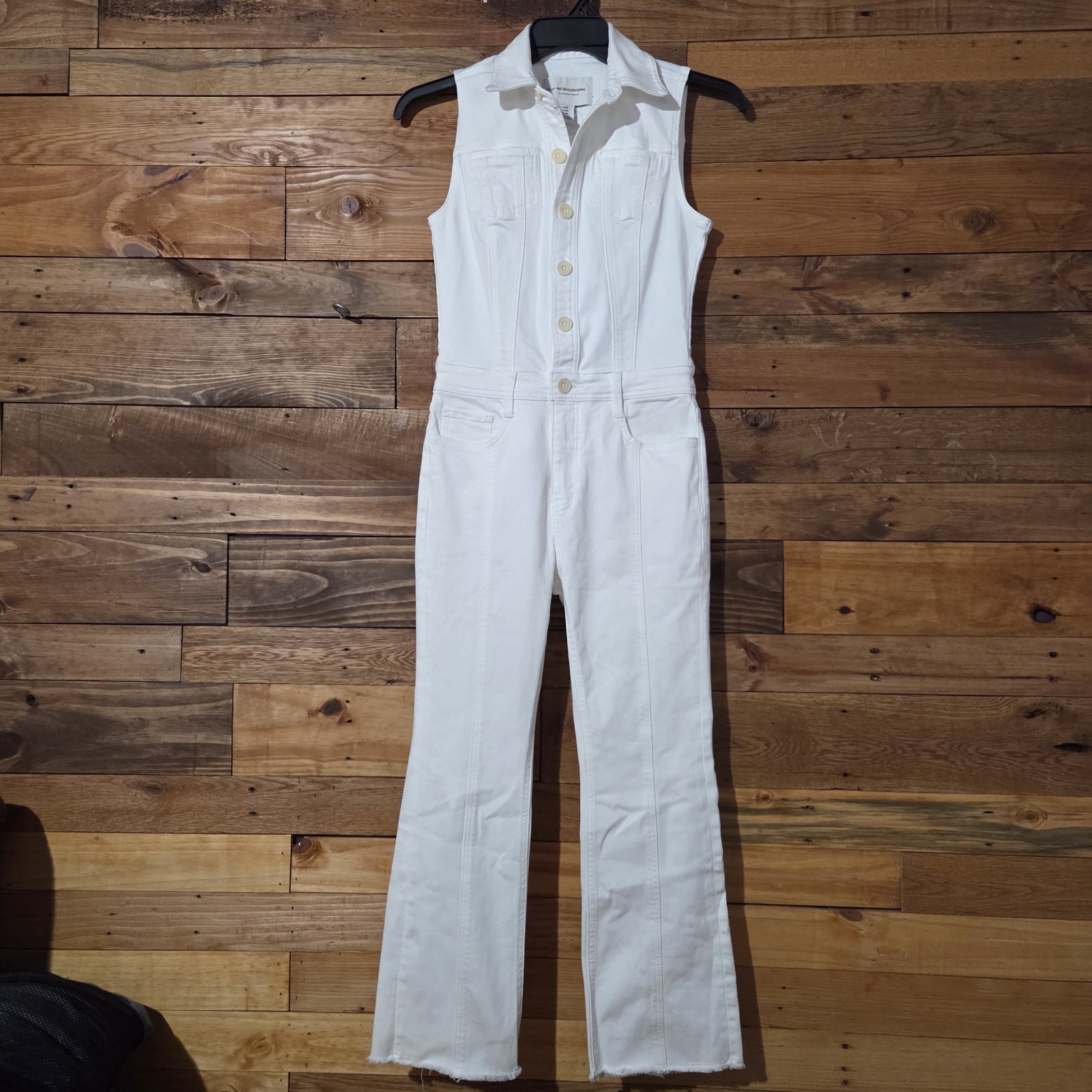 Pilcro and the Letterpress By Anthropologie Women’s Denim Jumpsuit White Size 2