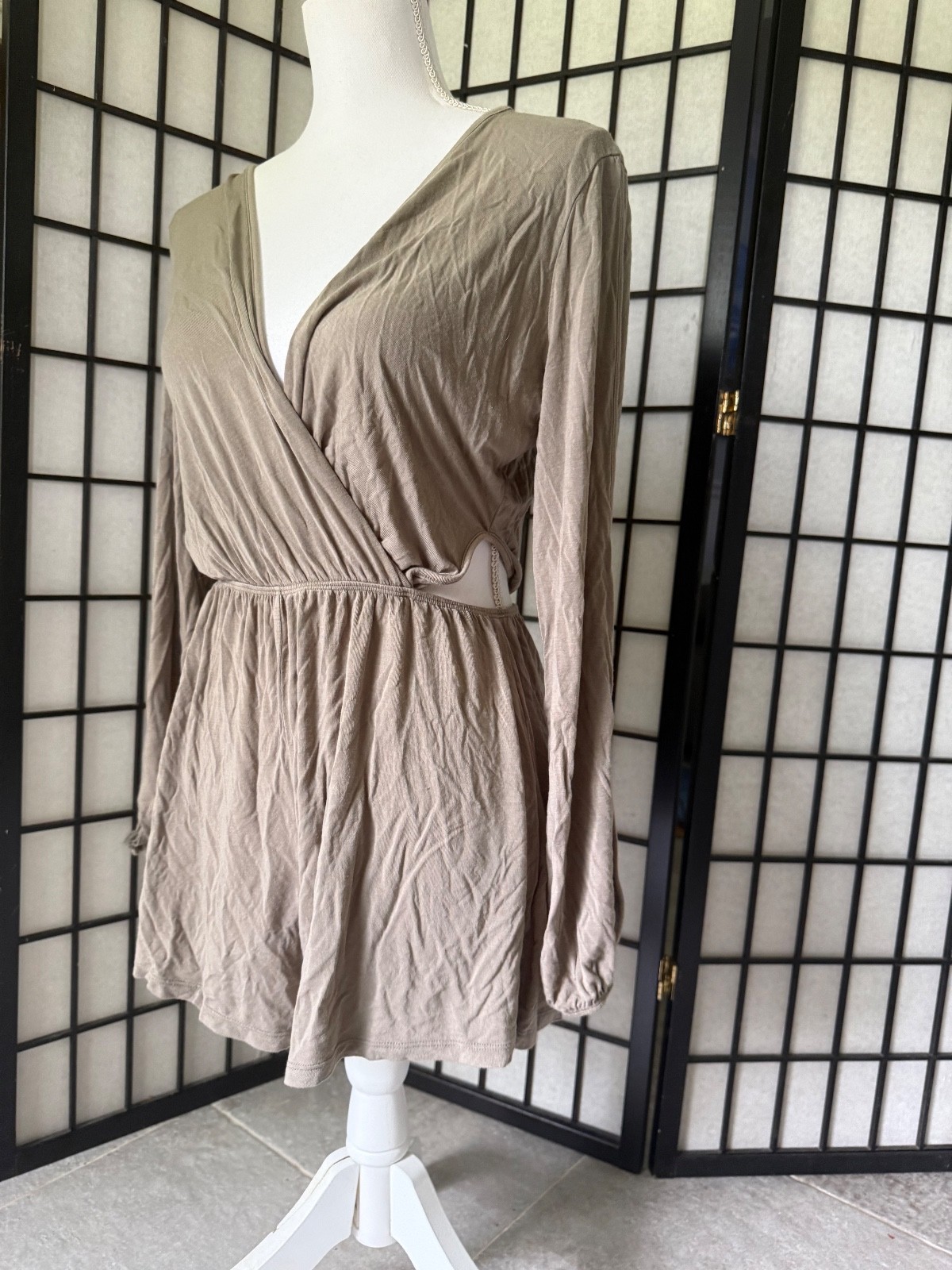 Mikey And Joey Medium Romper Boho Cut sides Stretch Comfy