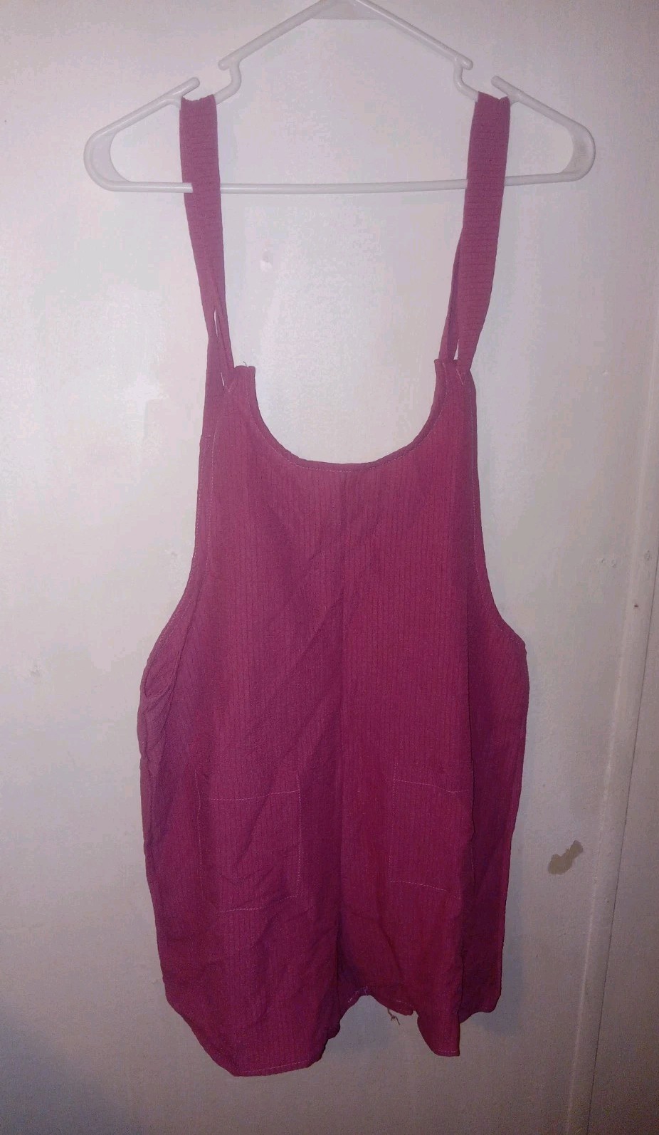 Women’s Overalls Size S Purple Short Rompers Jumpsuit Pockets Stretch NEW