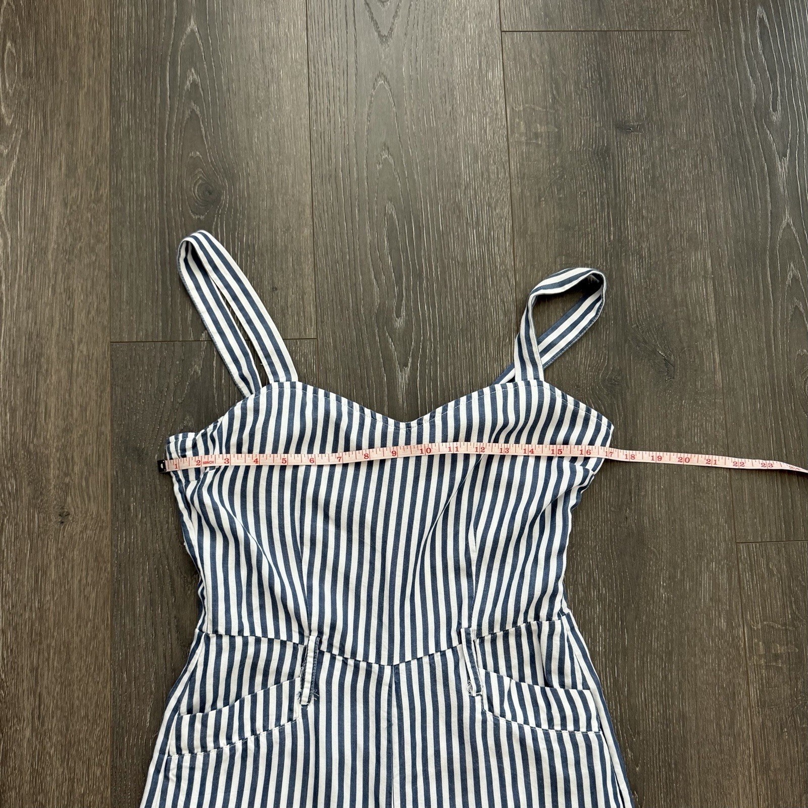 Paige Anthropologie Emma Striped Sleeveless Jumpsuit Small Coastal Resort Prep