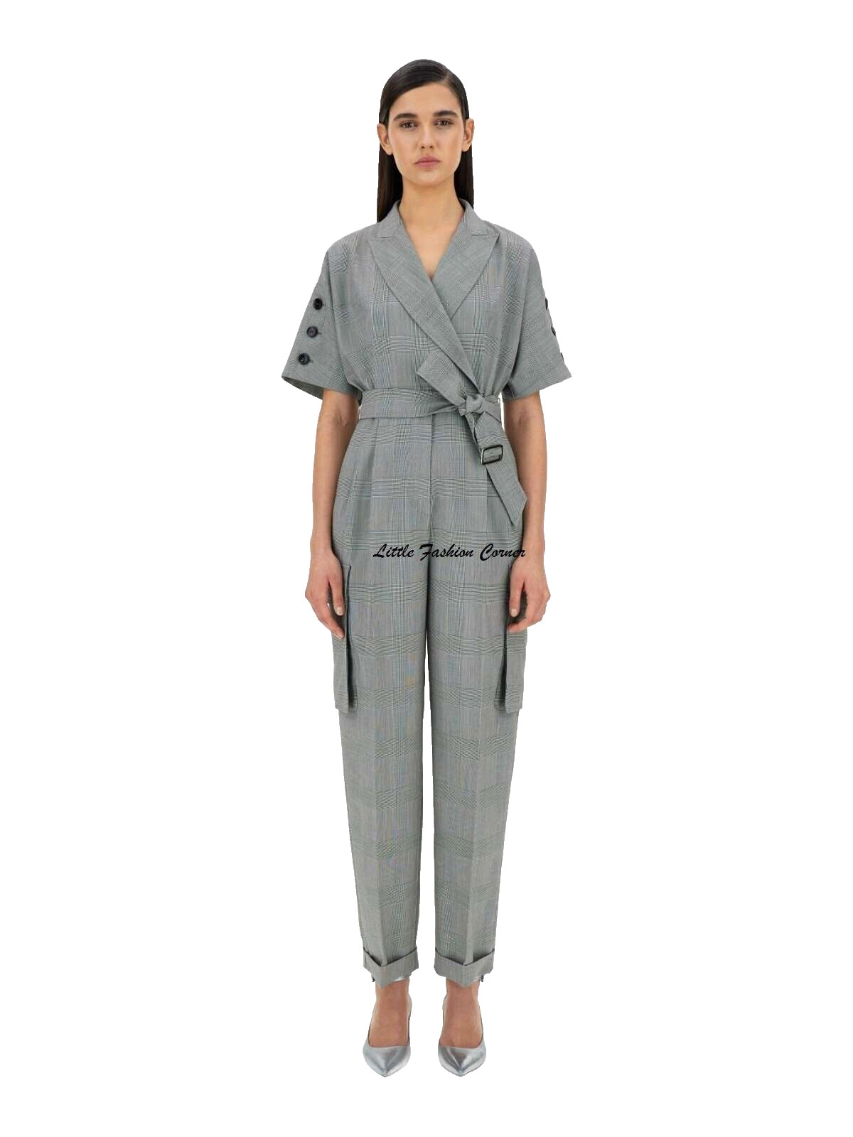 🌟MAX MARA Virgin WOOL Canvas Jumpsuit 4US_ 6Gb_ 34De_ 38It_ 36Fr ‘BARI’