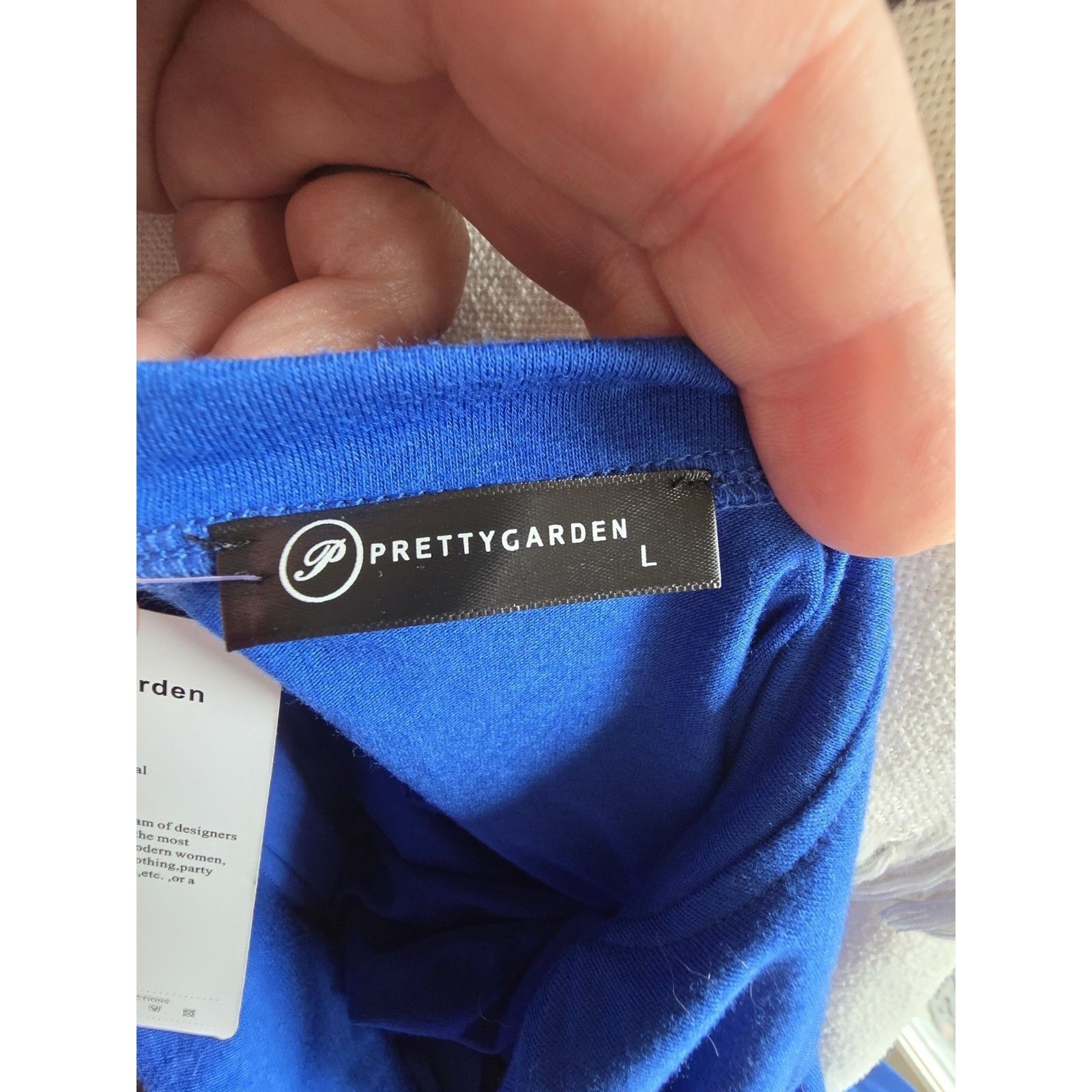 NWT PrettyGarden Royal Blue Jogger Jumpsuit – Size Large