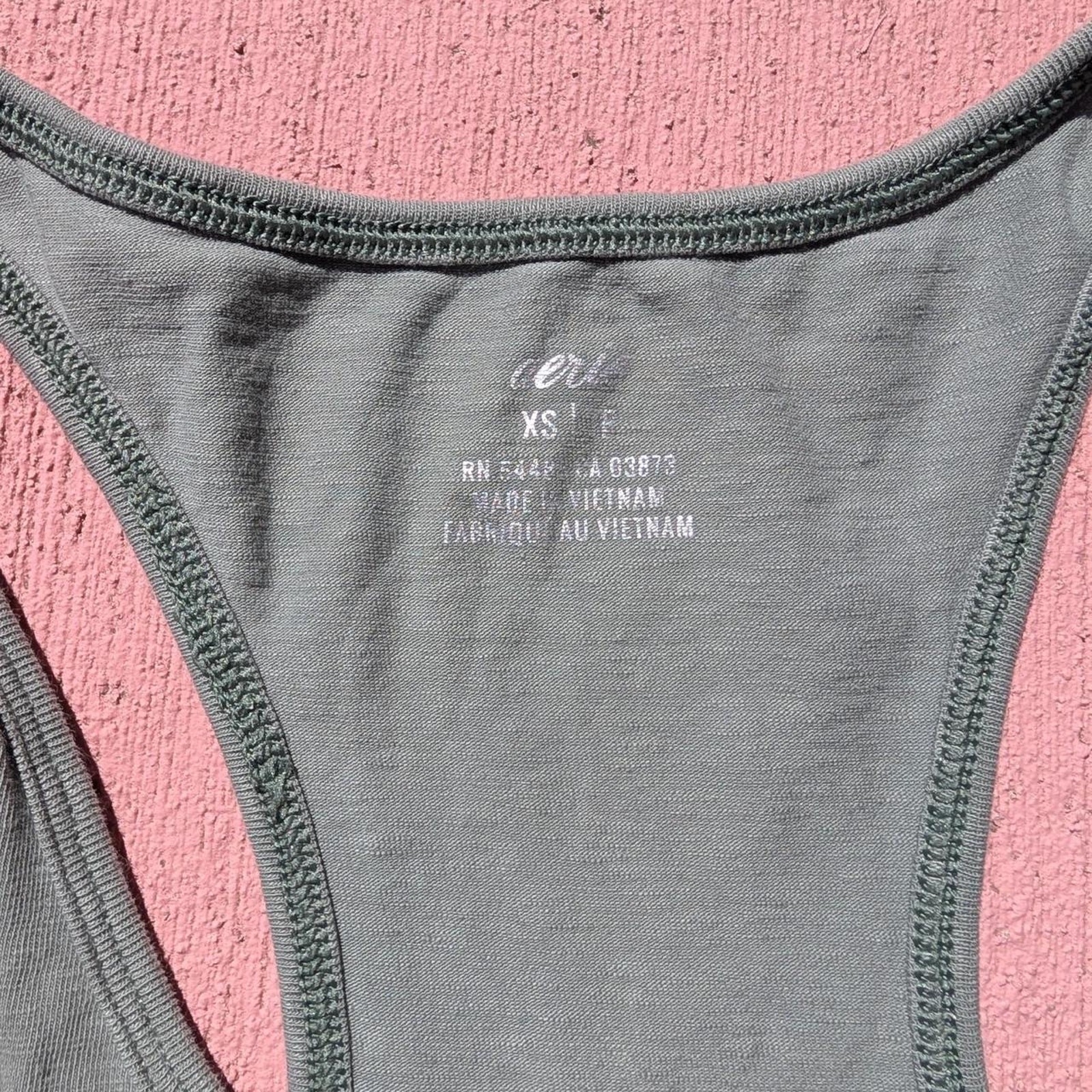 Aerie Real Me Sage Green Racerback Jogger Jumpsuit Pockets XS