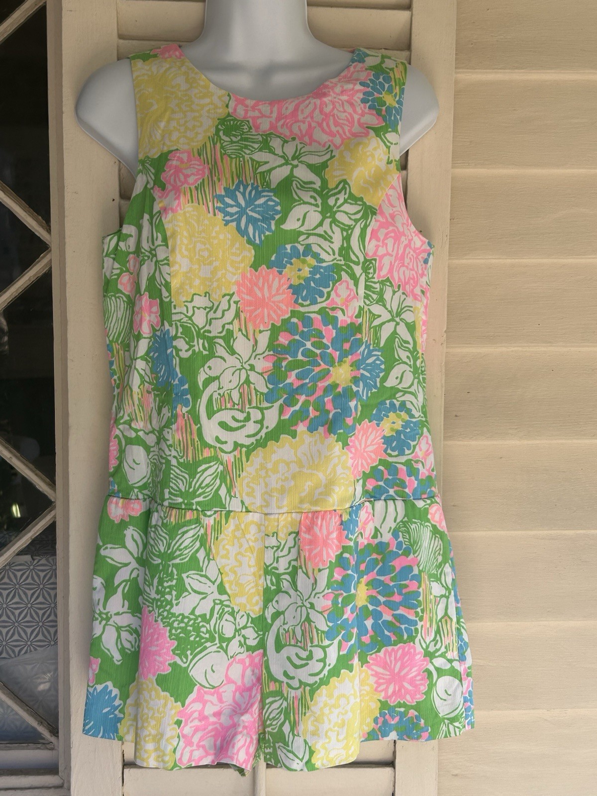 Lilly Pulitzer Gretchen Romper In Hibiscus stroll 6
