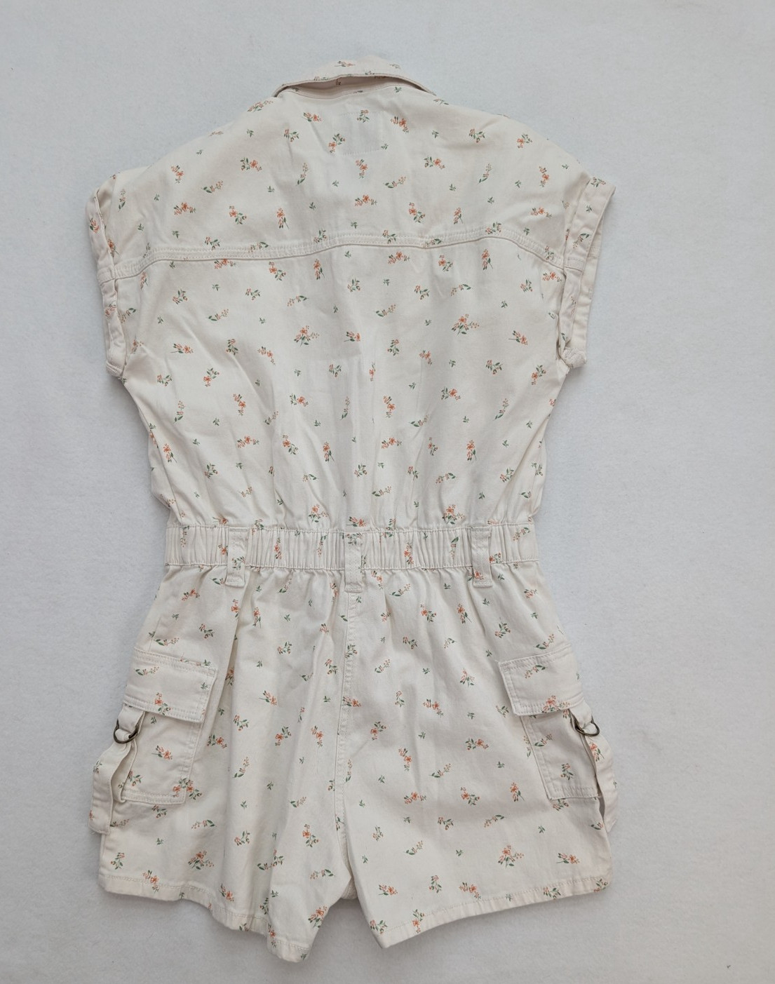 Celebrity Pink Women’s Romper Size M White Floral Print Bohemian Cottage Core
