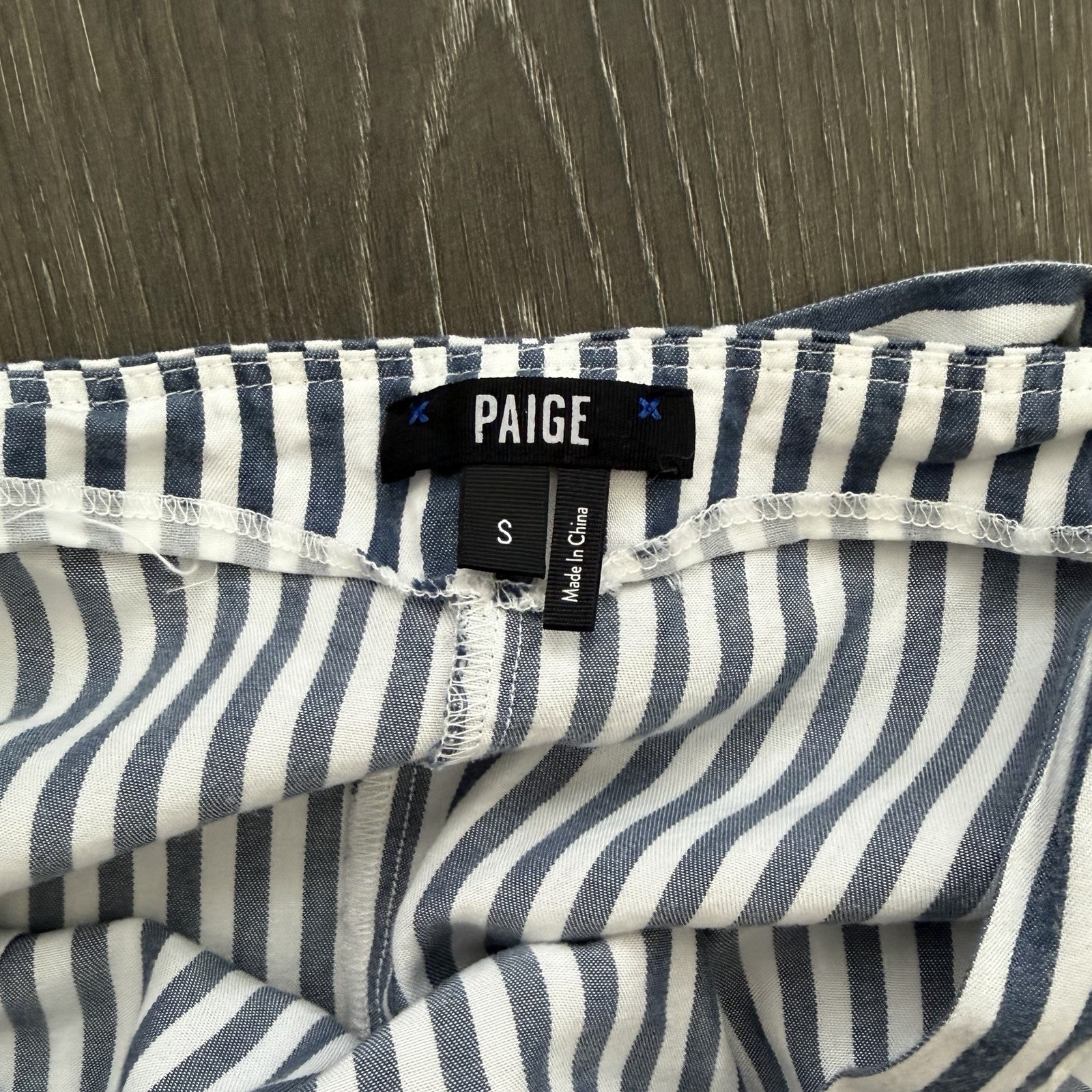 Paige Anthropologie Emma Striped Sleeveless Jumpsuit Small Coastal Resort Prep