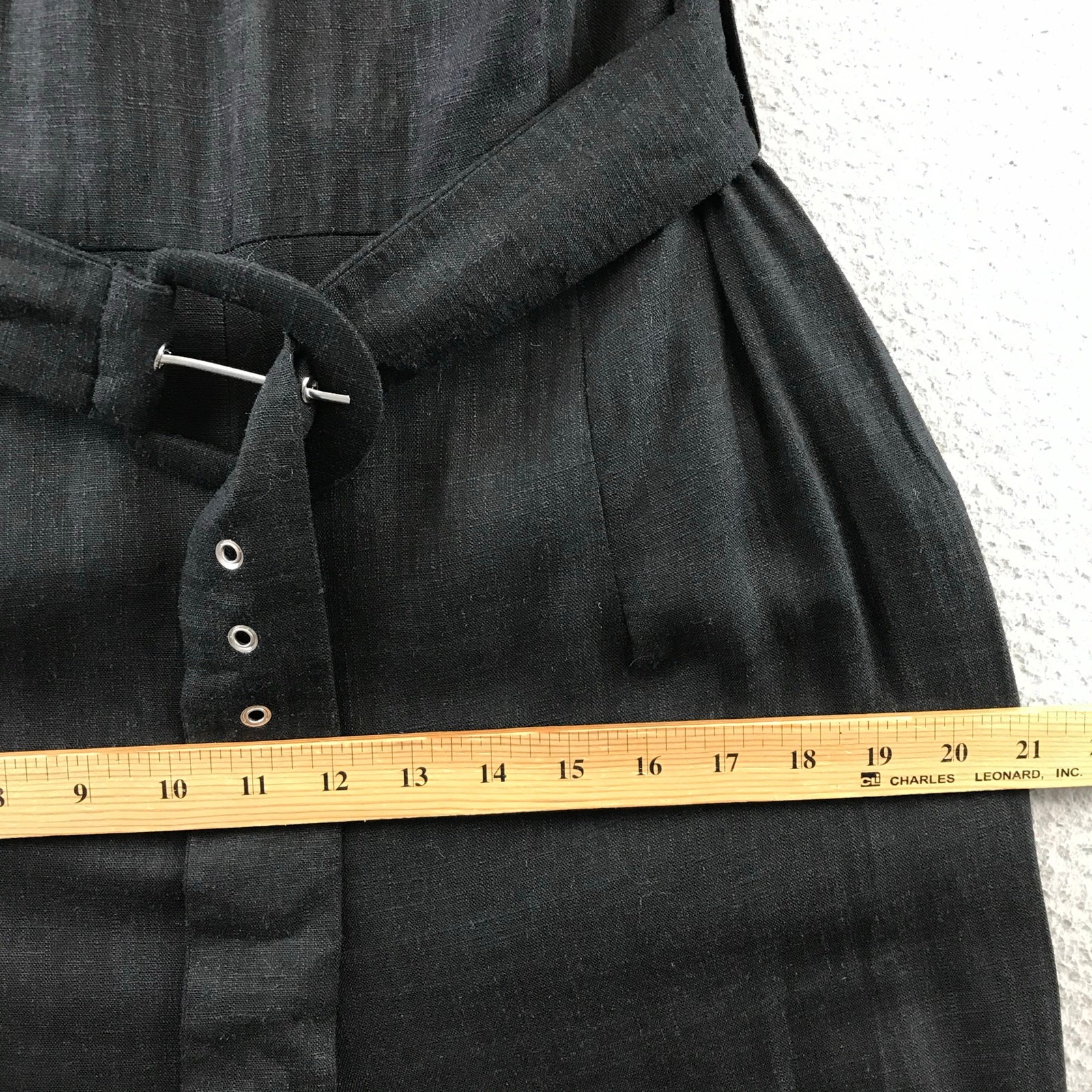 New Mango Halter-neck jumpsuit with belt linen size L