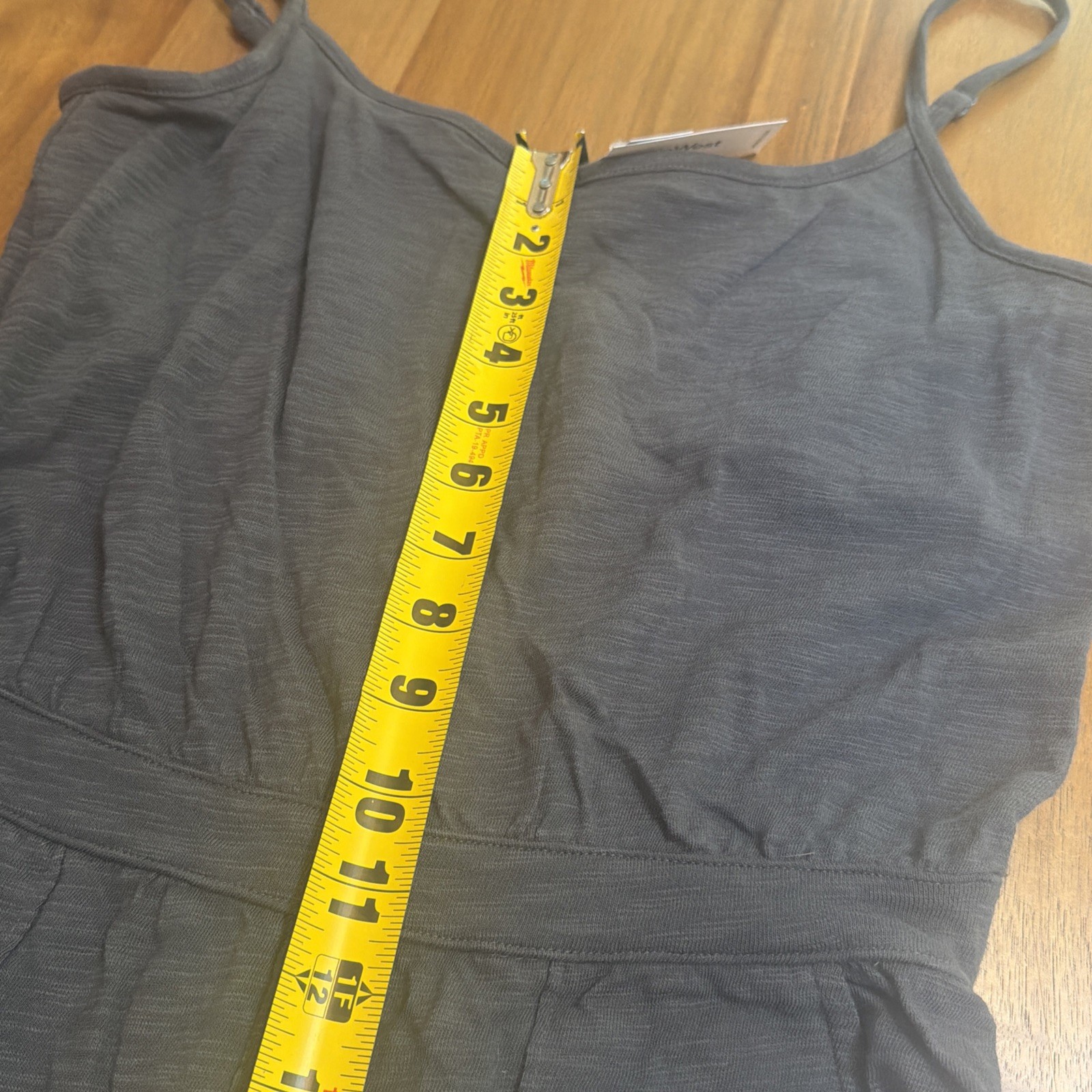Upwest Charcoal Gray Wide-leg Slub-Knit Jumpsuit Sz Medium NWT