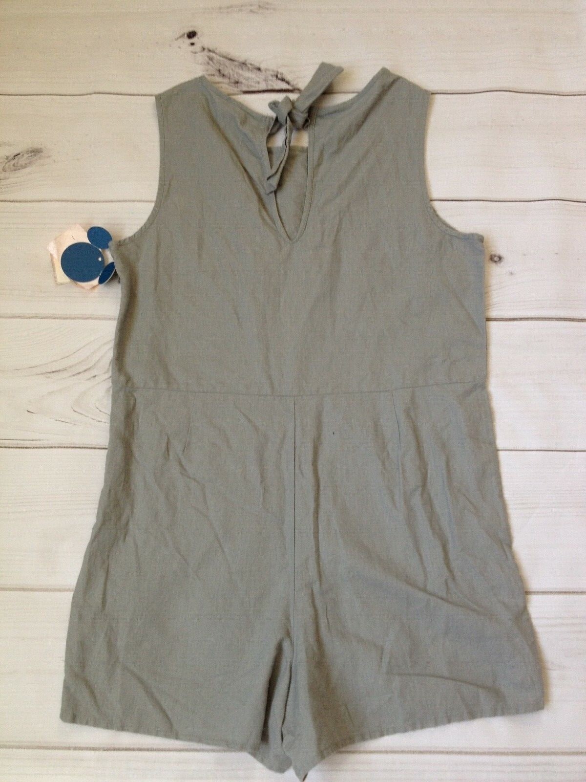 Junk Food Mickey Mouse Womens Size Small & Medium Gray Romper Embroidered NEW