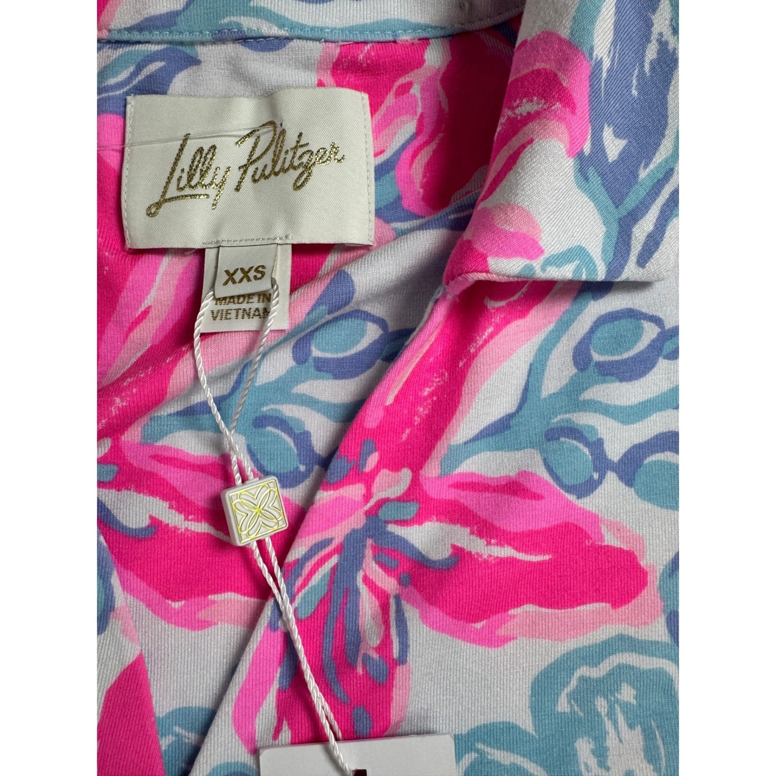 Lilly Pulitzer Ibby Skirted Romper Womens XXS Pink Blue NWT Floral Wrap Dress