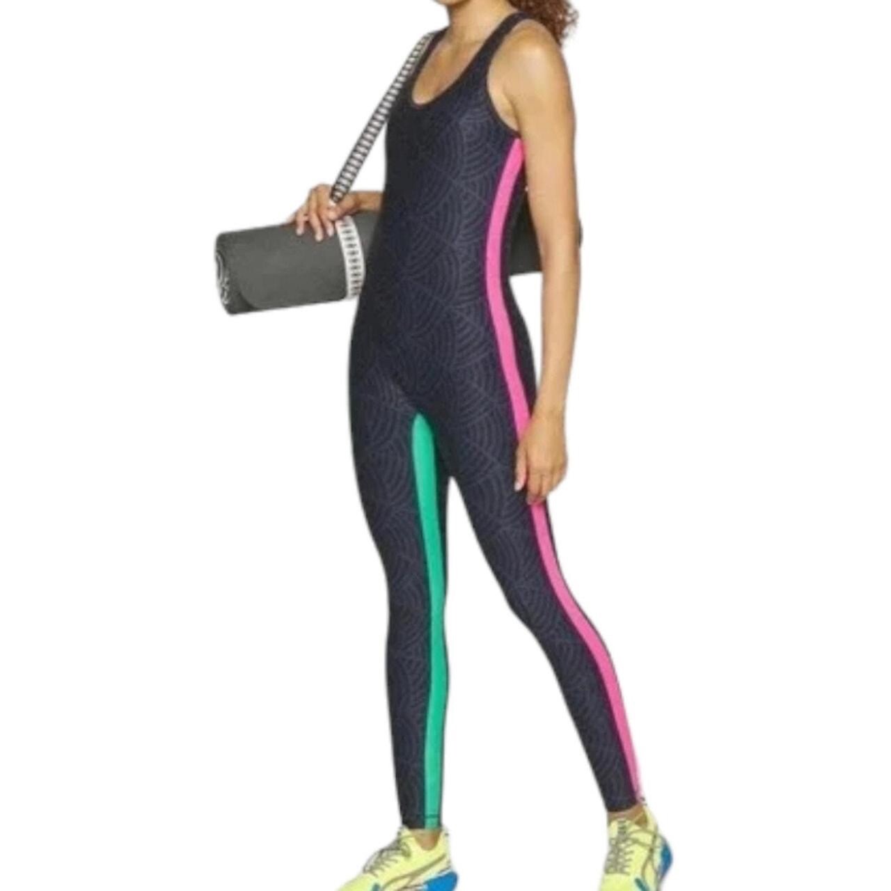 Puma training yoga suit jumpsuit rompers one piece spandex Lycra overalls Small