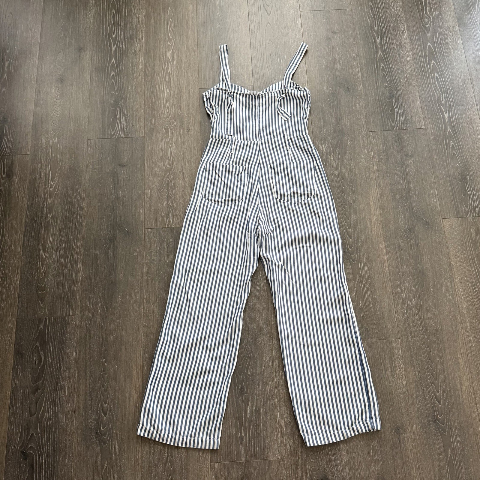 Paige Anthropologie Emma Striped Sleeveless Jumpsuit Small Coastal Resort Prep