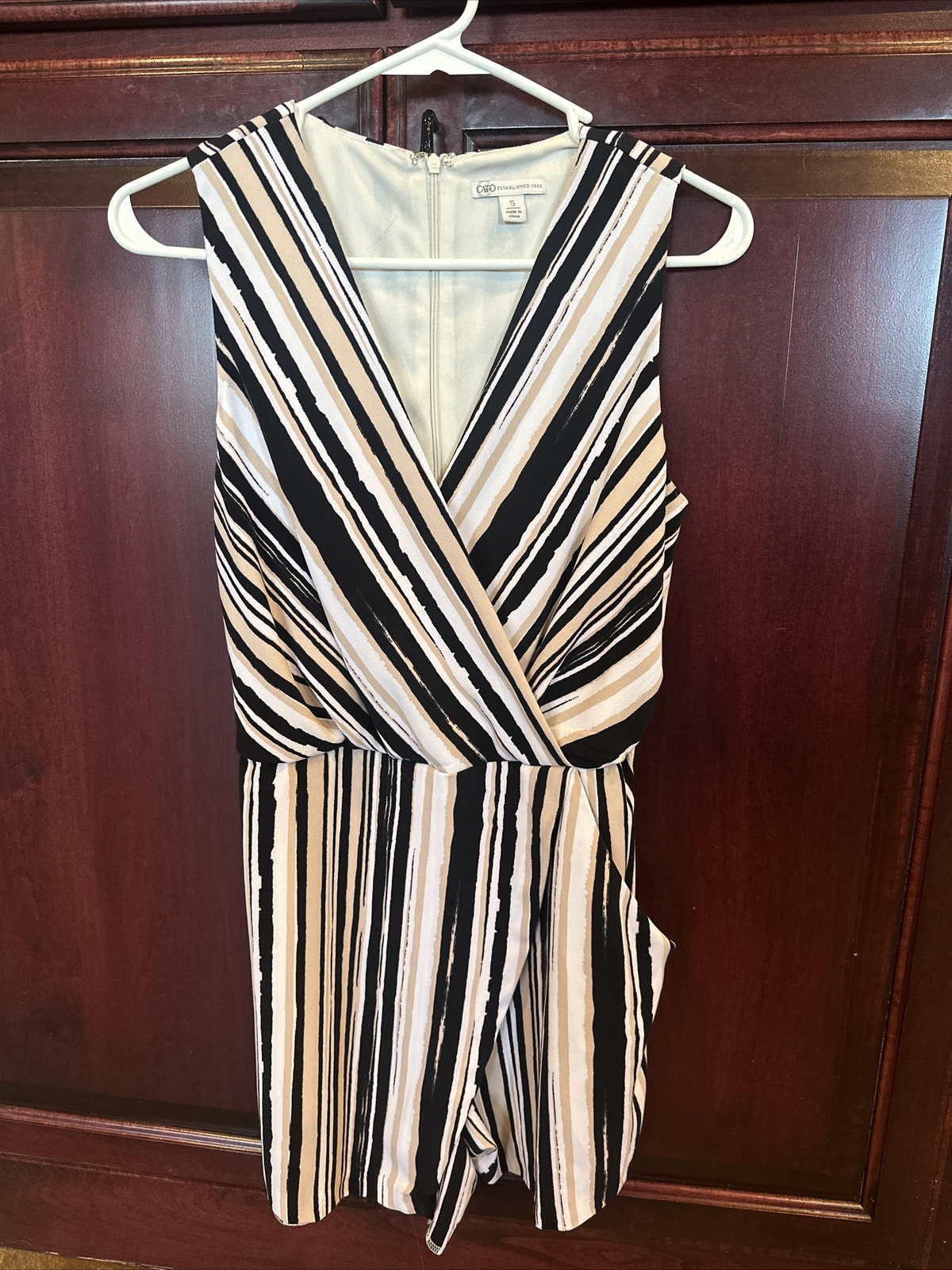 Cato Striped Shorts Jumpsuit Romper – Size S Misses, Women’s