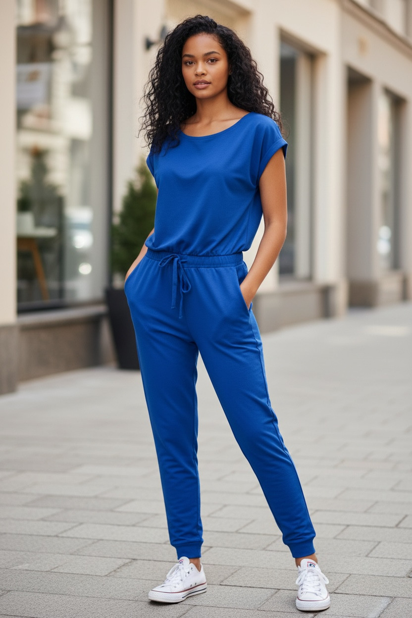 NWT Pretty Garden Women’s Blue Jumpsuit Size Medium – FREE SHIPPING