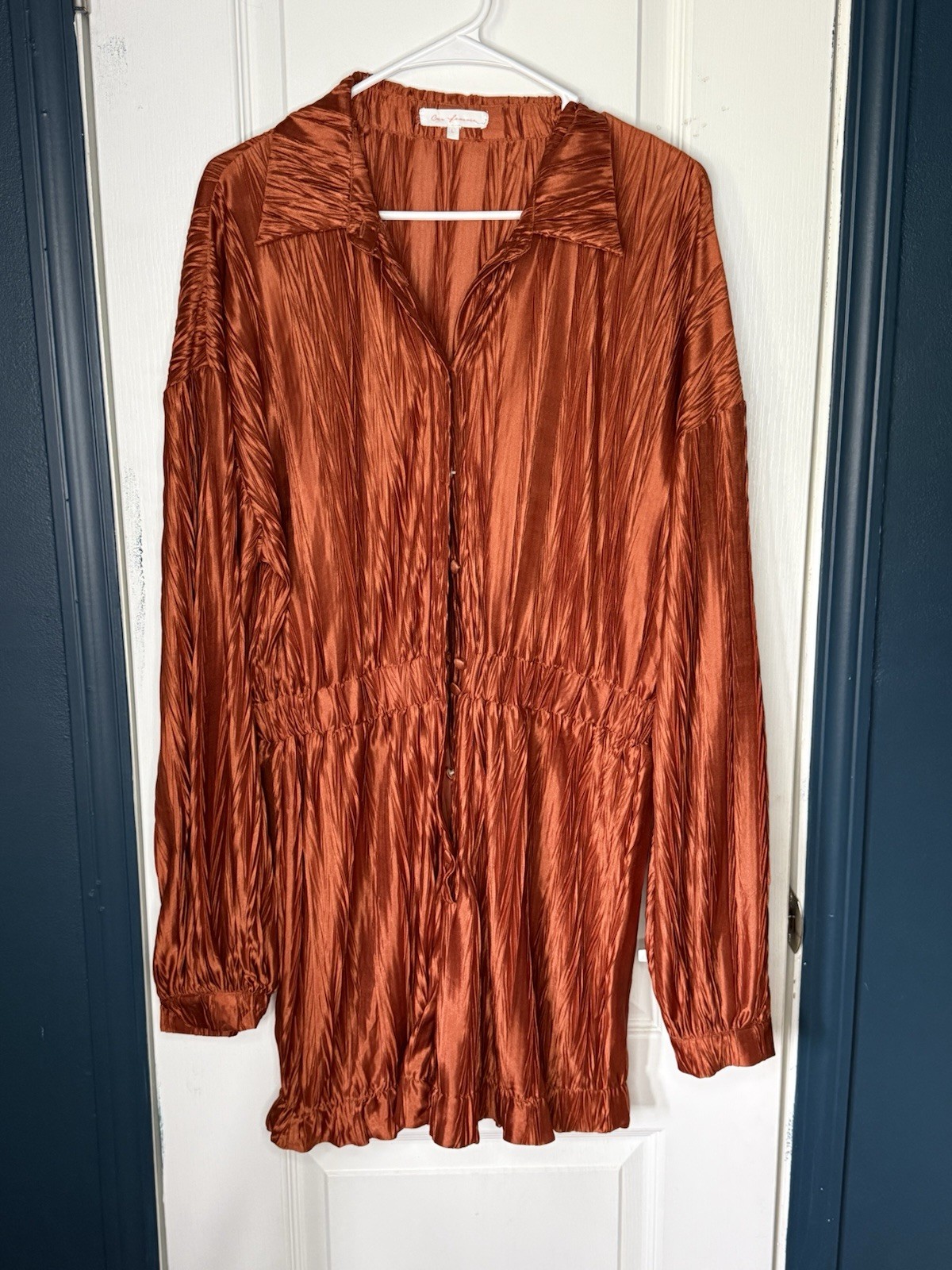 Cas Femme Woman’s Long Sleeve Romper Size Large