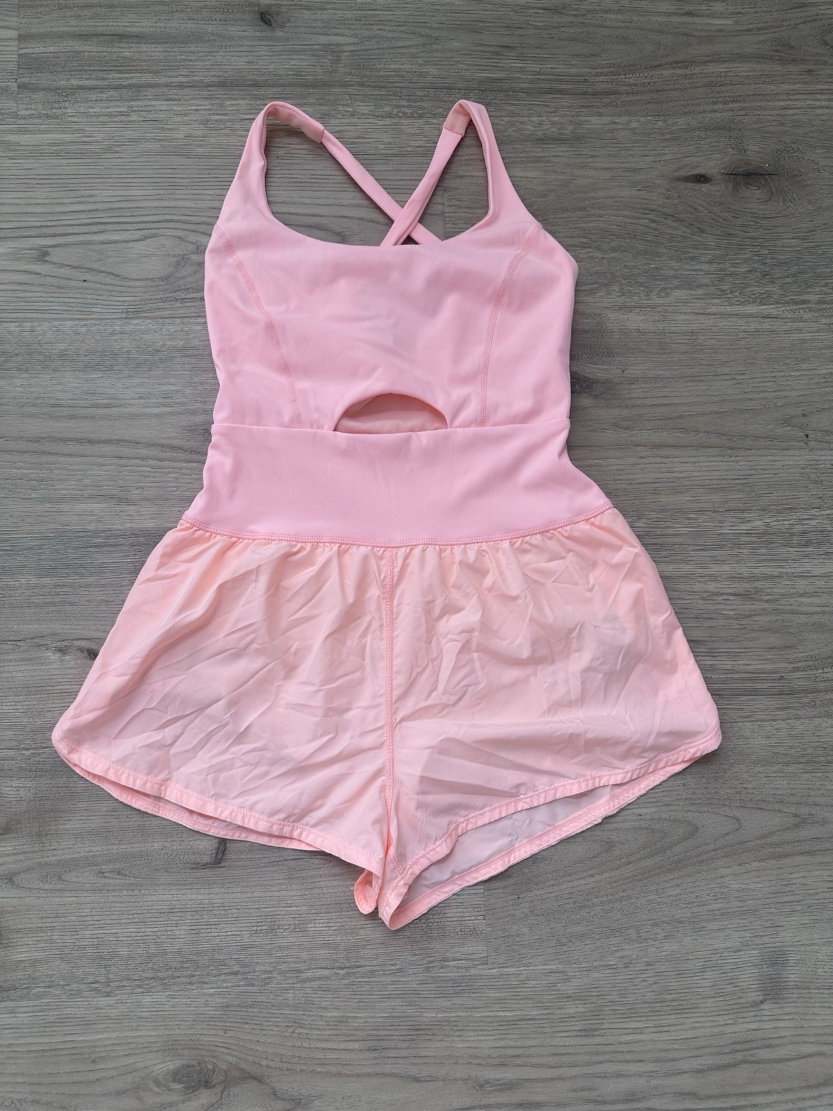 FP Movement Romper Scoop Neck Sleeveless Zip Pocket Stretch, S