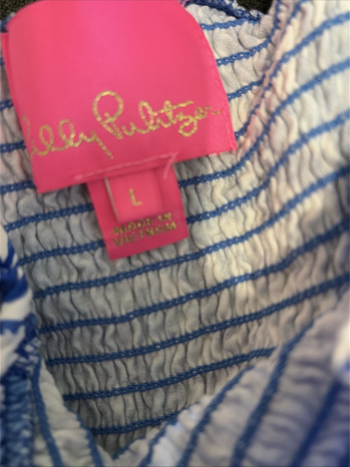 Womens Lilly Pulitzer Flocking Fabulous Rivera Smocked Skirted Romper Size Large