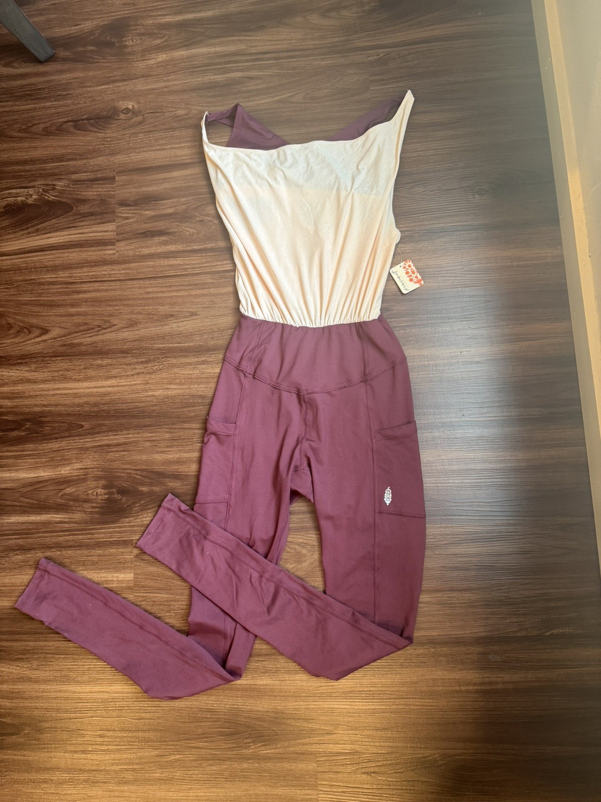 Free People Movement One Piece Athletic Jumpsuit M Medium Leggings Sports Bra