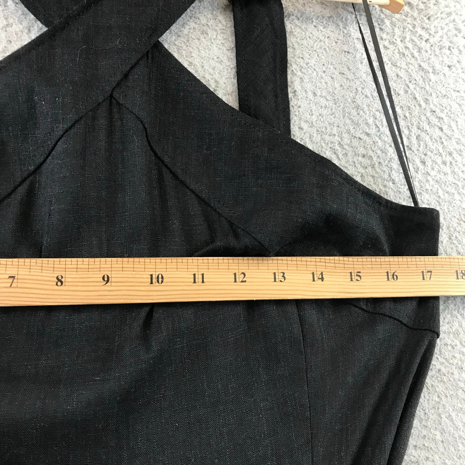 New Mango Halter-neck jumpsuit with belt linen size L