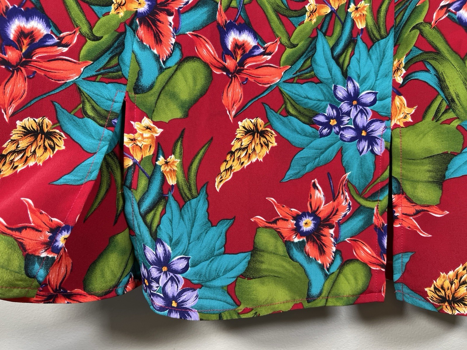 Vintage John Roberts Tropical Floral Romper Back Zip Women’s Size 10 NWT
