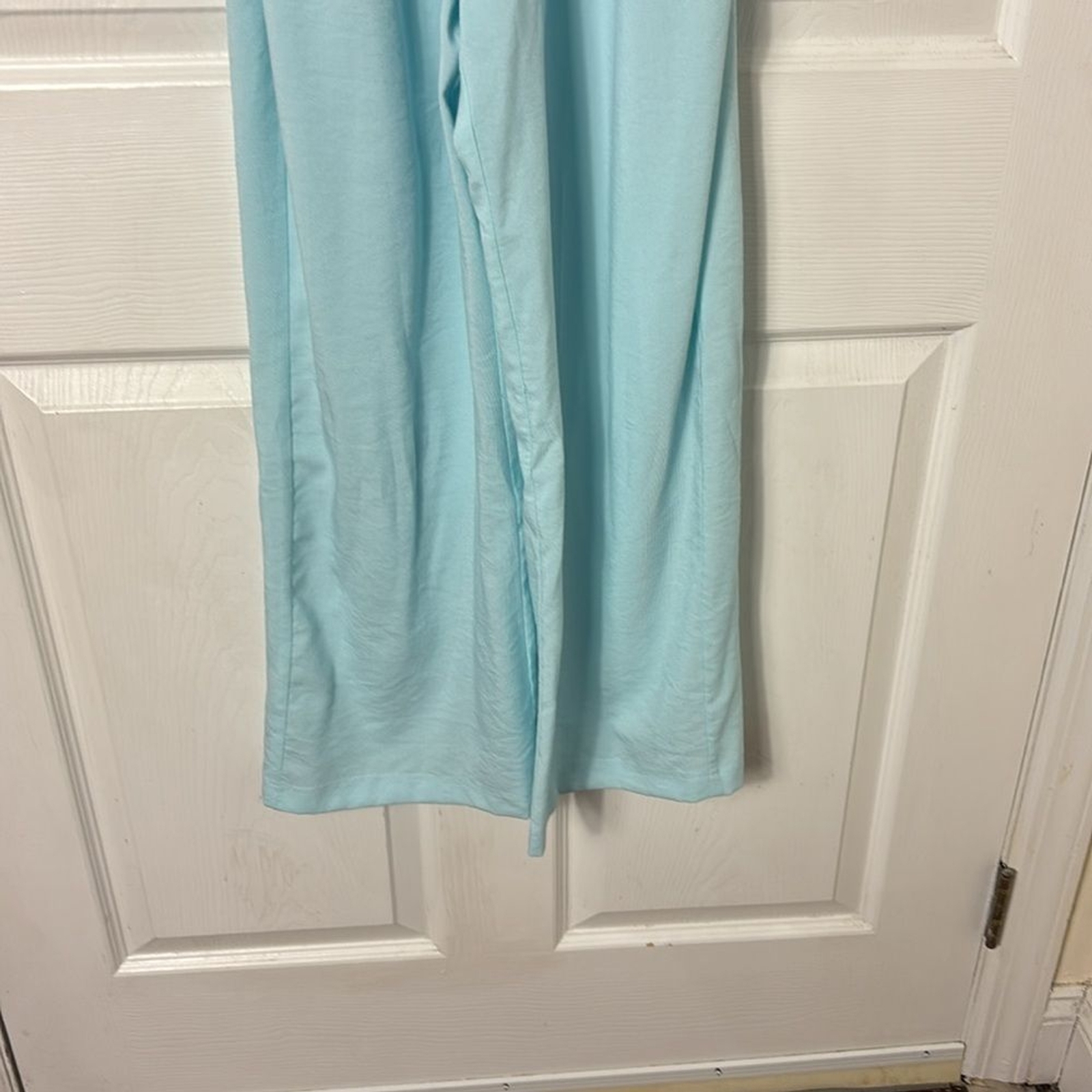 AUDREY PARKS Sleeveless Baby Blue Pant Jumpsuit Size XS